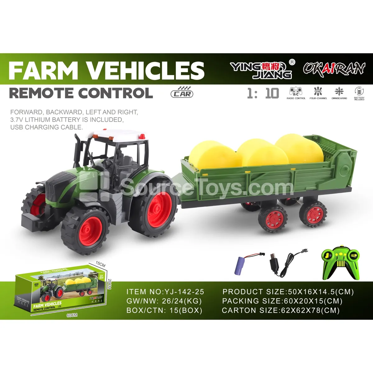 1:10 27MHz 4-Channel Farm Truck (Battery Included)