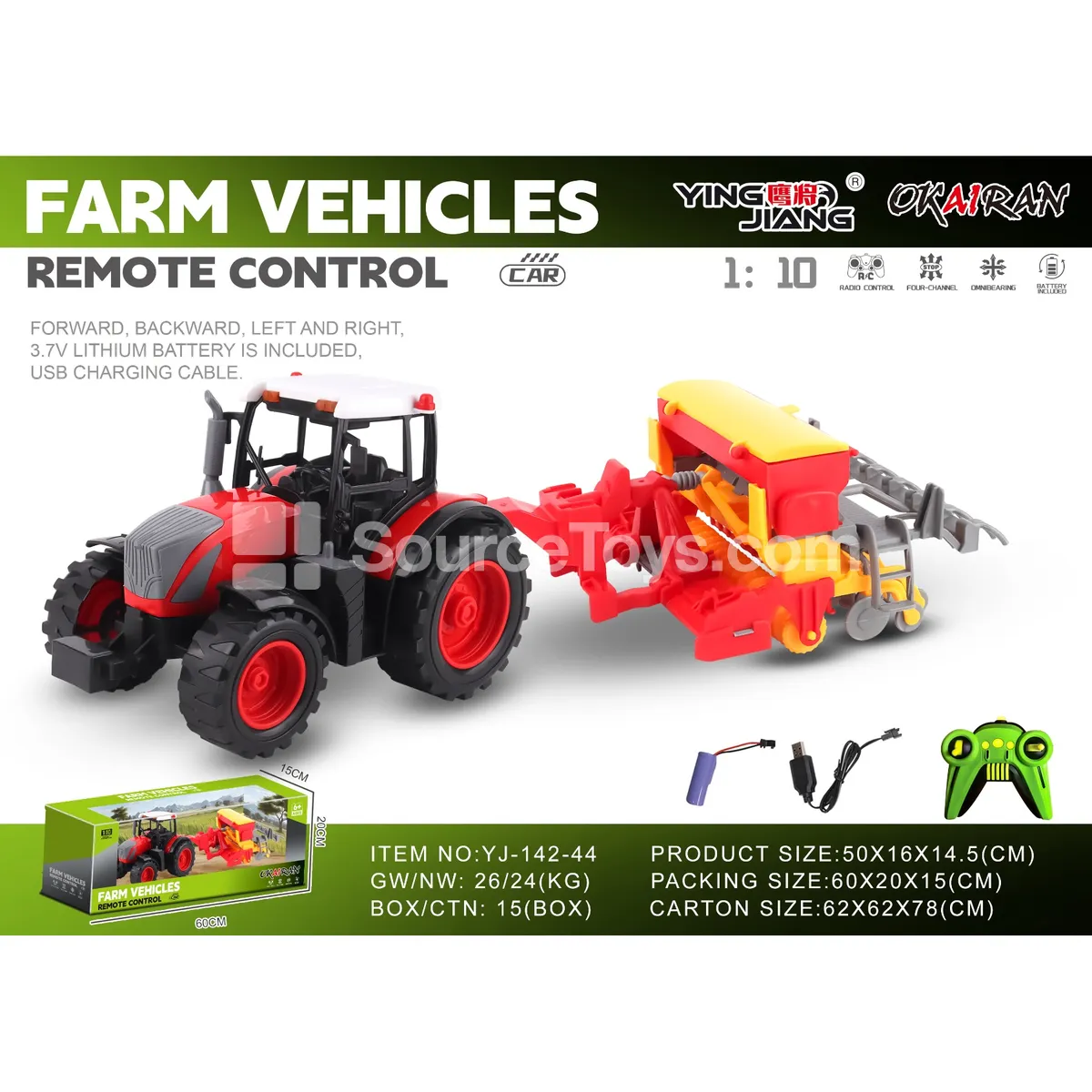 1:10 27MHz 4-Channel Farm Truck (Battery Included)