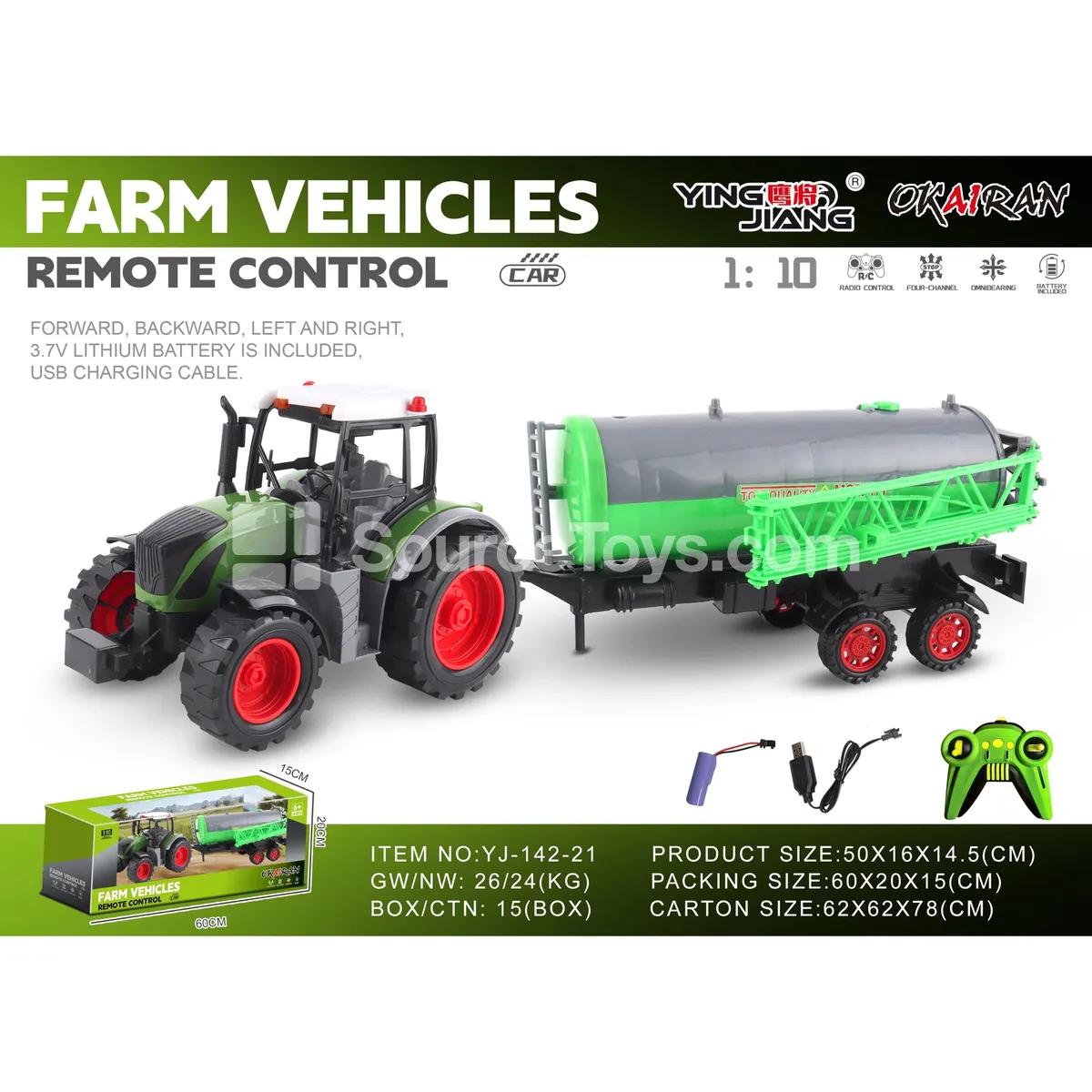 1:10 27MHz 4-Channel Farm Truck (Battery Included)