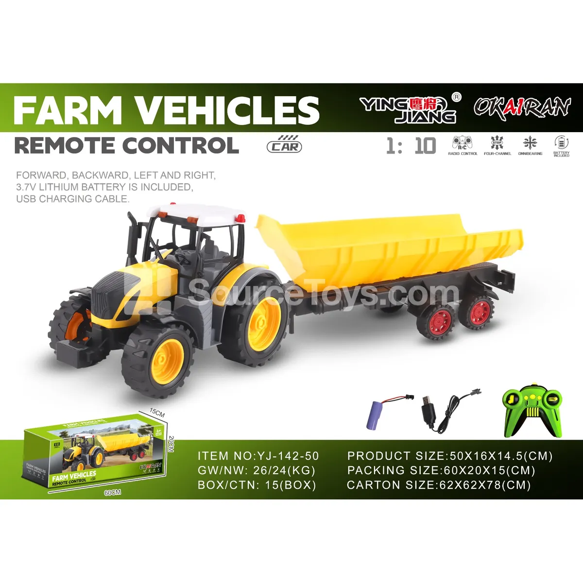 1:10 27MHz 4-Channel Farm Truck (Battery Included)