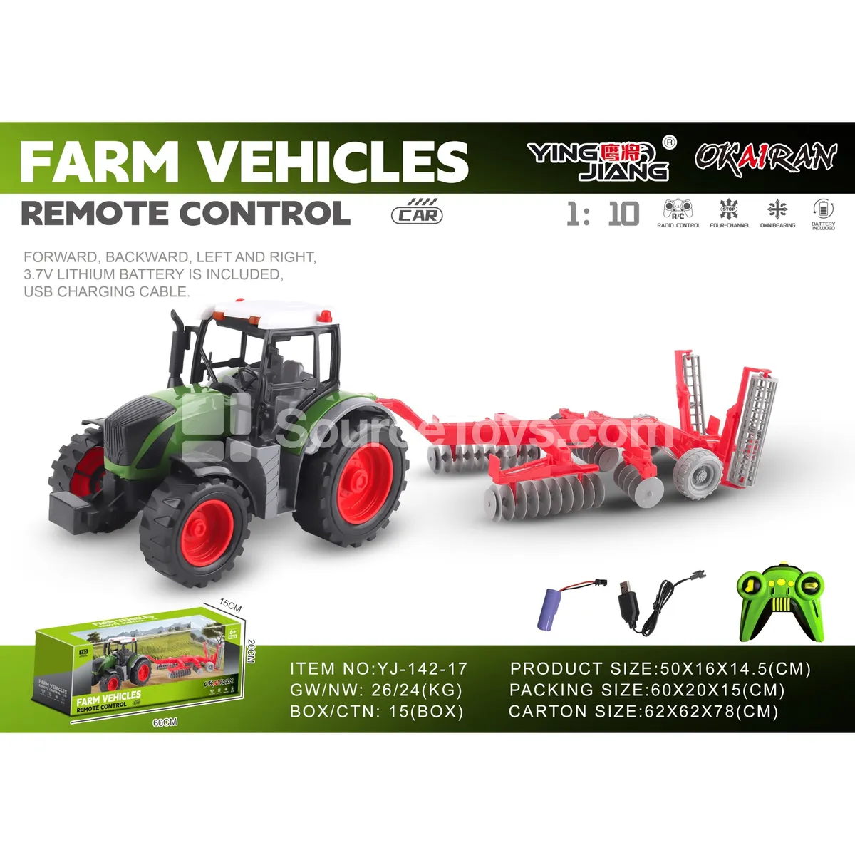1:10 27MHz 4CH Farm Truck with Battery
