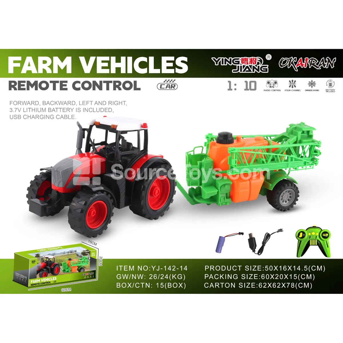 1:10 27MHz 4-Channel Farm Truck (Battery Included)