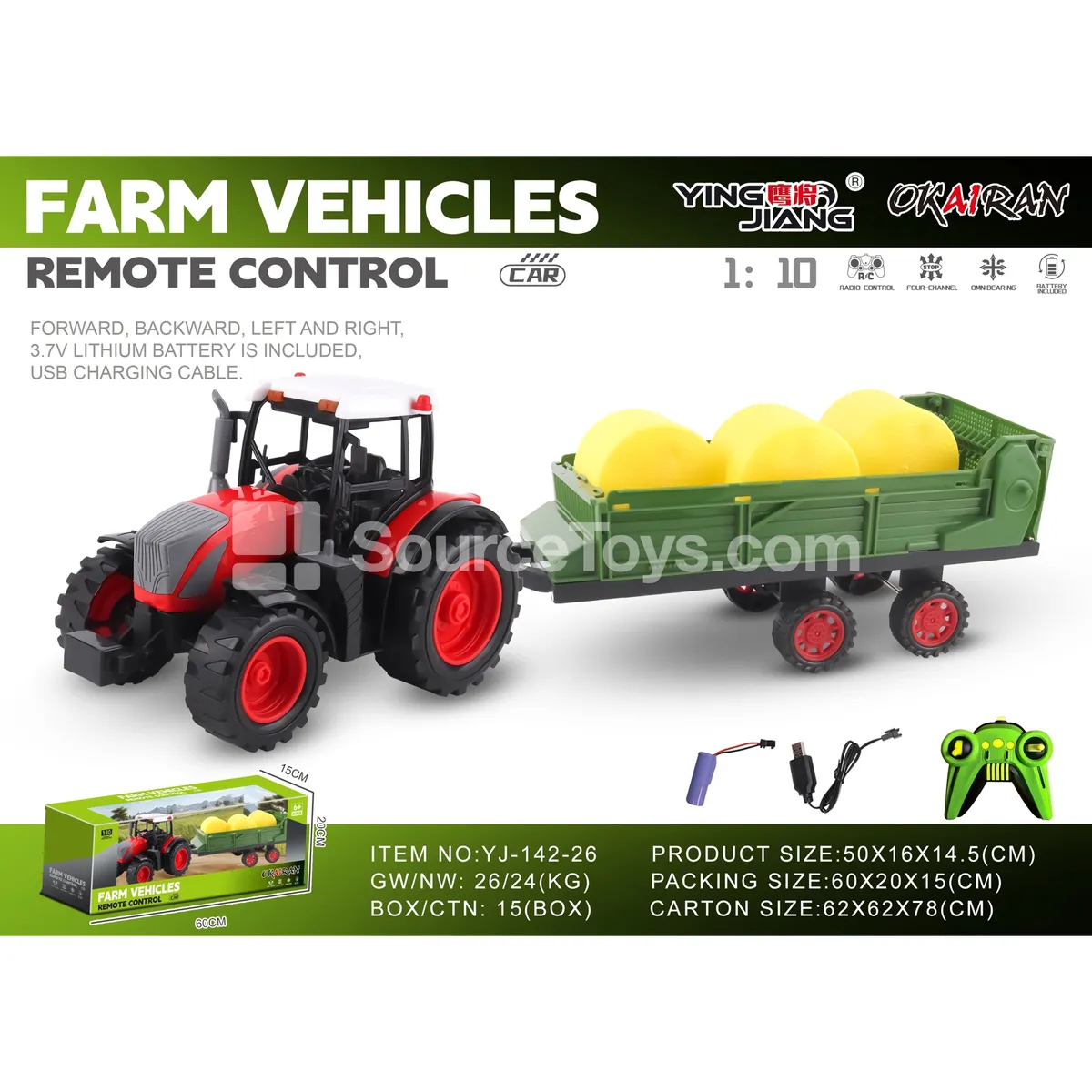 1:10 27MHz 4-Channel Farm Truck (Battery Included)