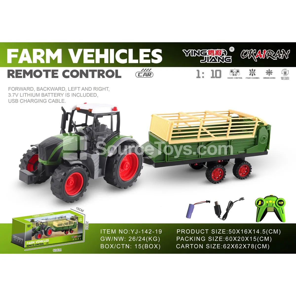 1:10 27MHz 4-Channel Farm Truck