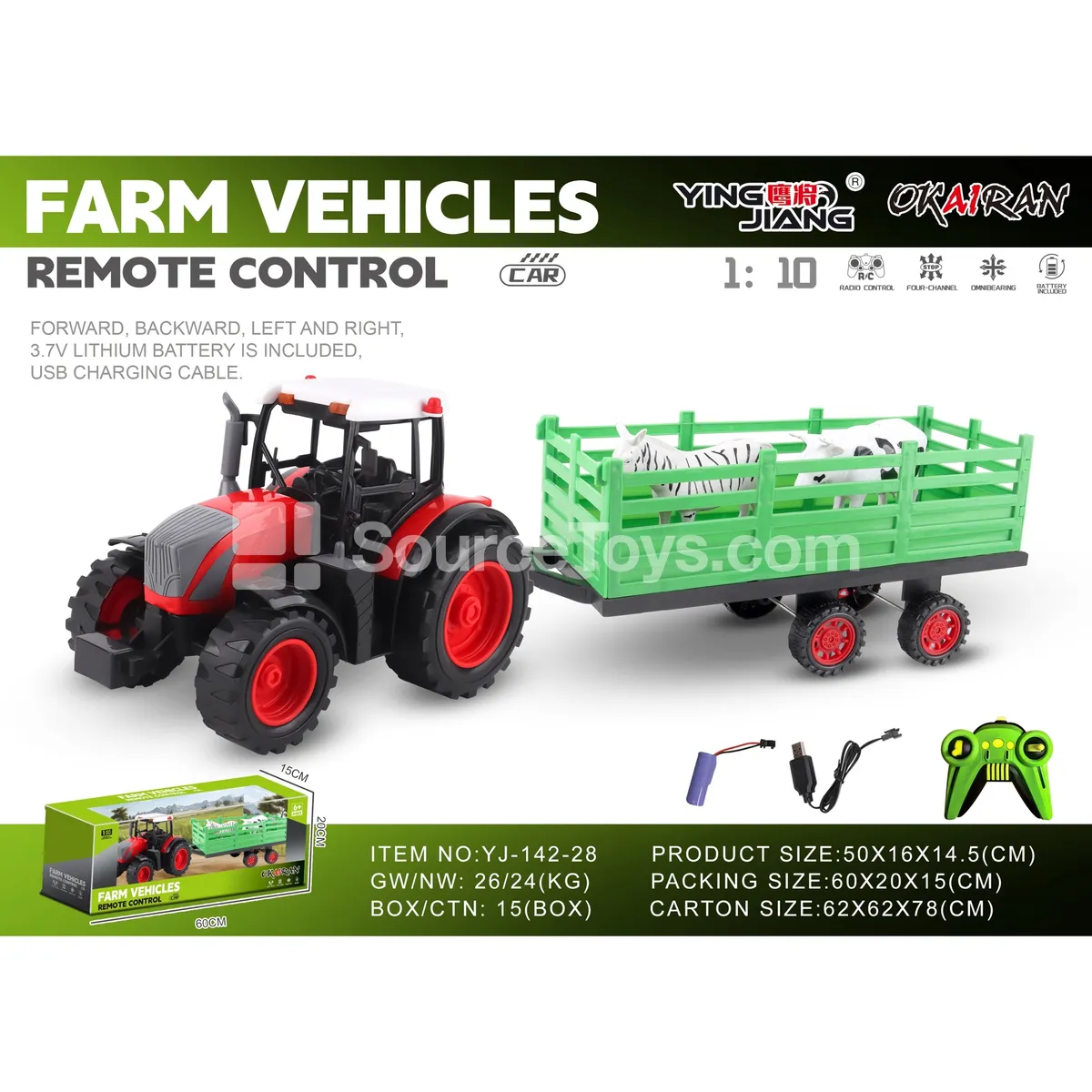 1:10 27MHz 4-Channel Farm Truck (Battery Included)