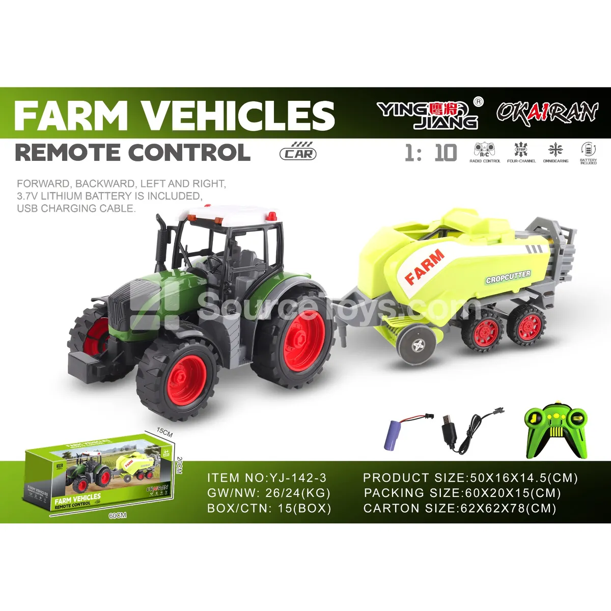 1:10 27MHz 4-Channel Farm Truck (Battery Included)