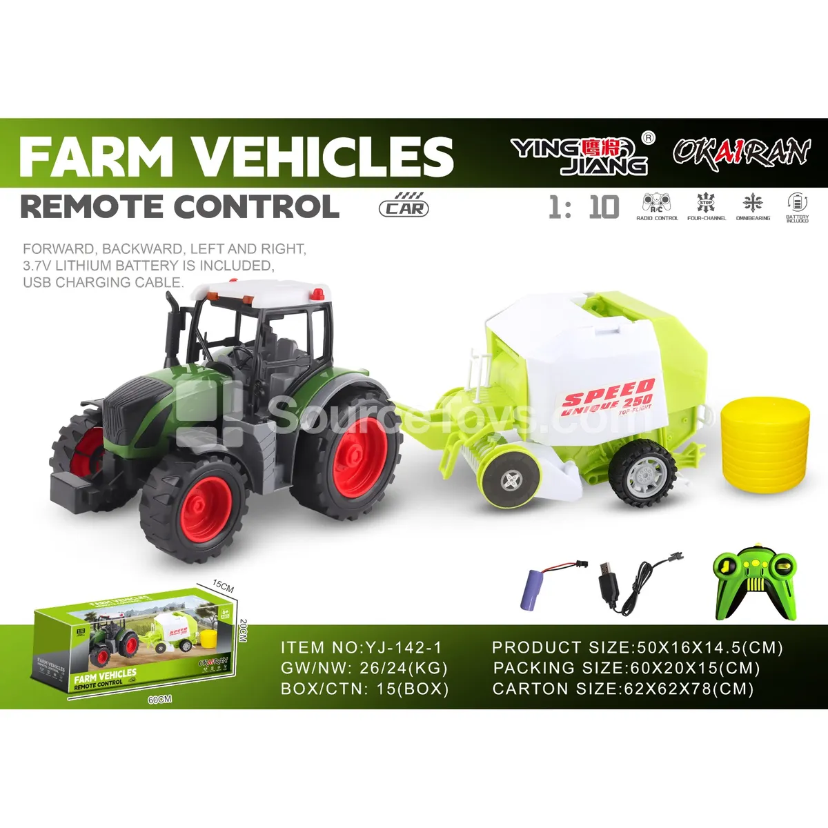 1:10 27MHz 4-Channel Farm Truck (Battery Included)