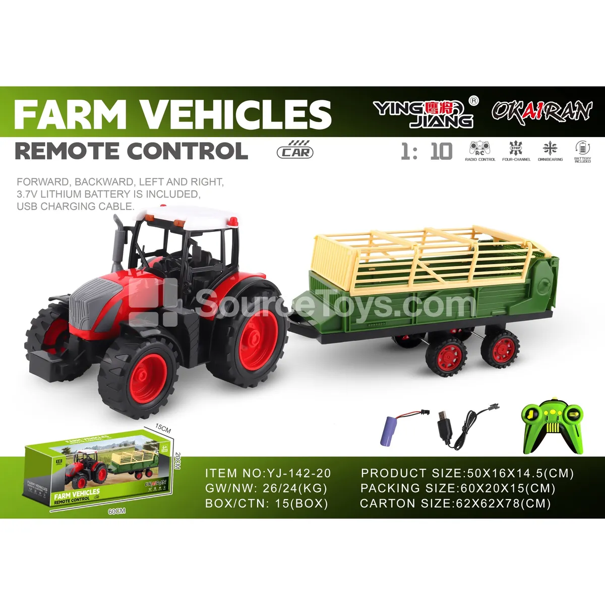 1:10 27MHz 4-Channel Farm Truck 1:10 27MHz 4-Channel Farm Truck