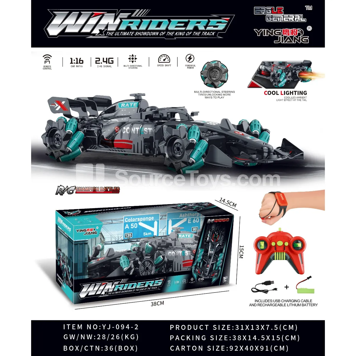1:16 F1 Remote Control Car with Sideways Driving 1:16 F1 Remote Control Car with Sideways Driving