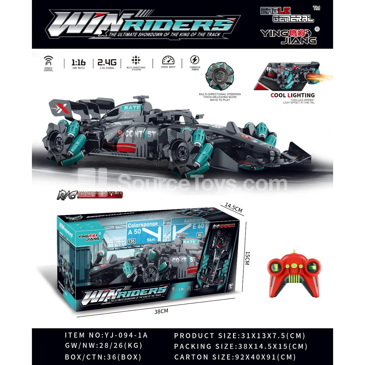 1:16 F1 Sideways RC Racing Car 1:16 F1 Sideways RC Racing Car
