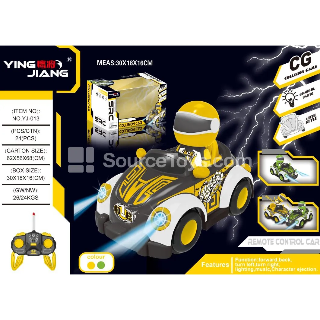 1:18 4-Channel RC Bumper Car 27MHz with Battery, Window Box