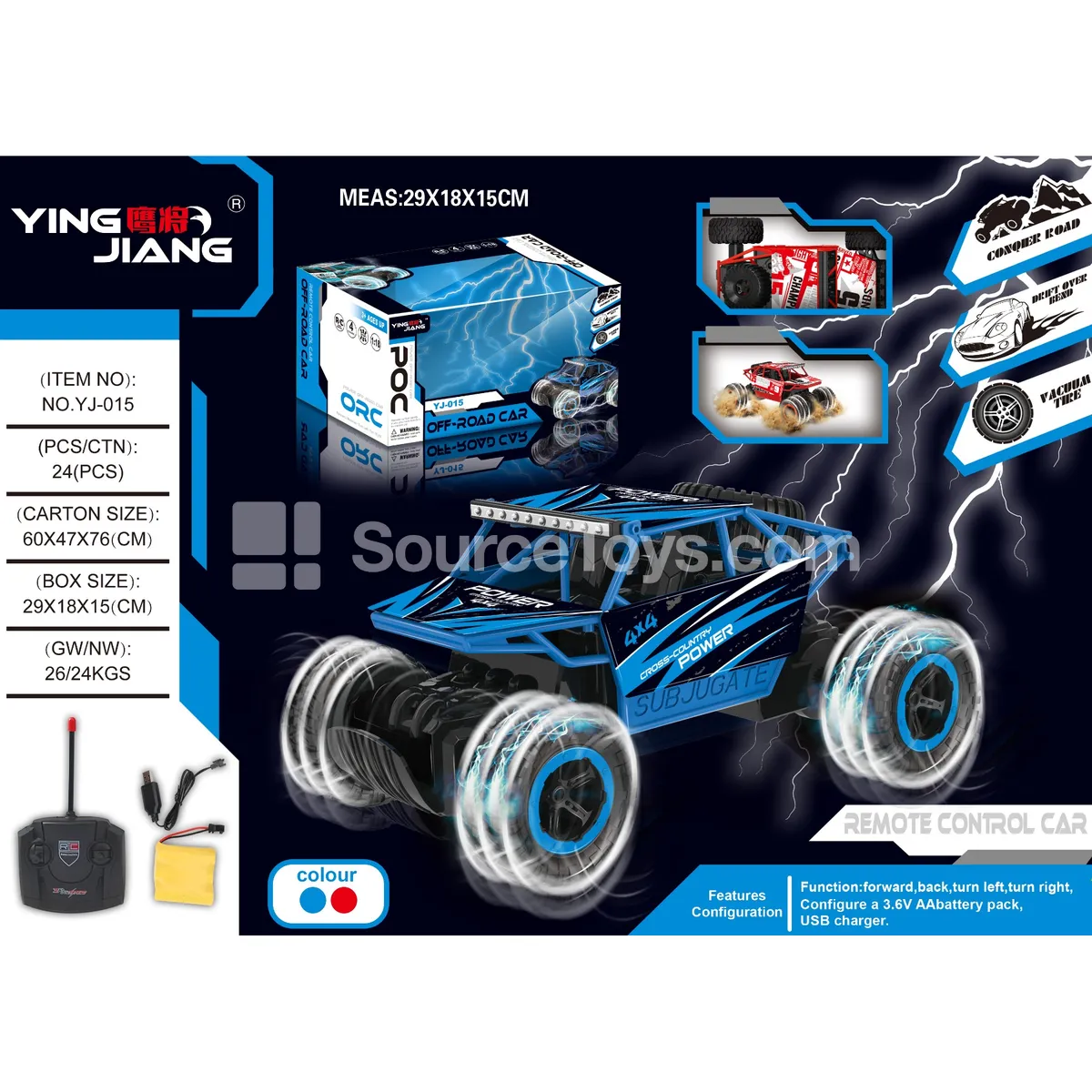 1:18 4-Channel Remote Control Crawler Car 27MHz with Battery Window Box 1:18 4-Channel Remote Control Crawler Car 27MHz with Battery Window Box
