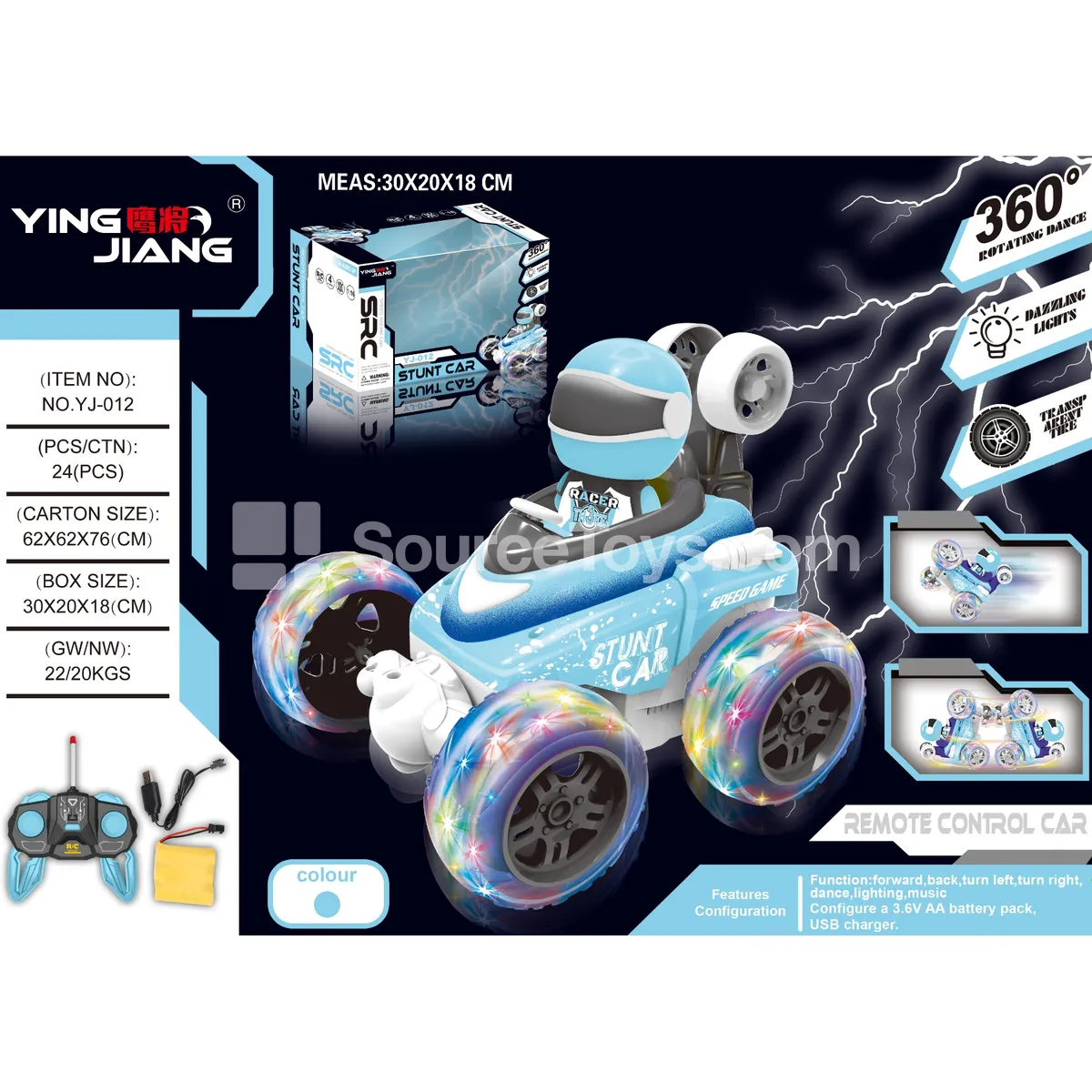 1:16 Racing Stunt Dump Truck 27MHz with Battery Window Box