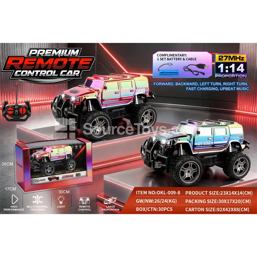 1:14 4-WD Off-Road Remote Control Car UV Color-Plated 1:14 4-WD Off-Road Remote Control Car UV Color-Plated