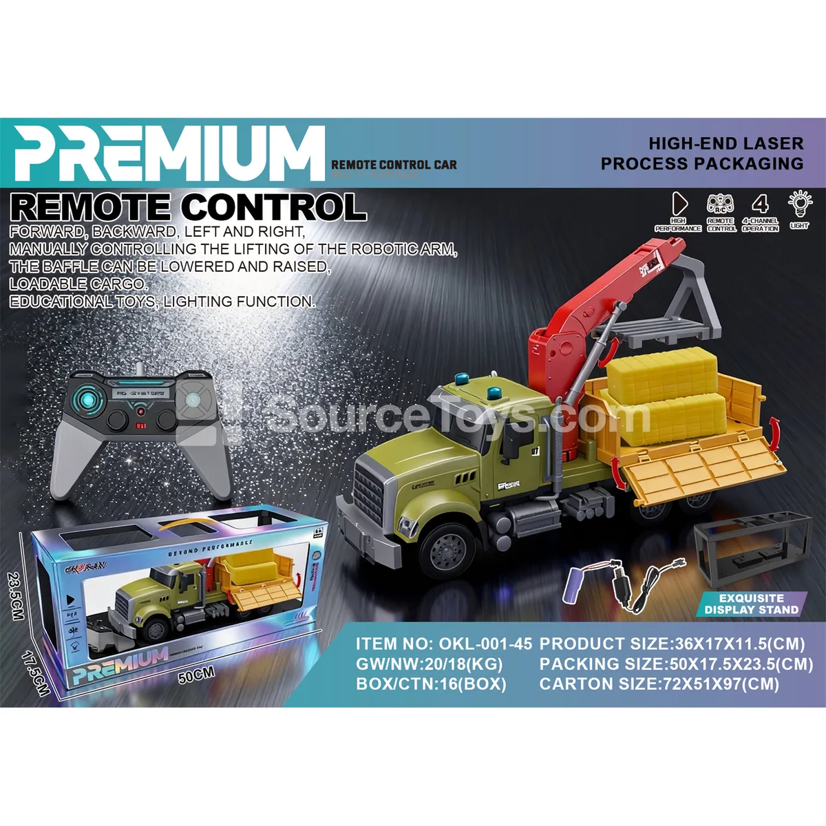 1:14 RC Forest Transporter Truck Laser Silver Card Pack 1:14 RC Forest Transporter Truck Laser Silver Card Pack