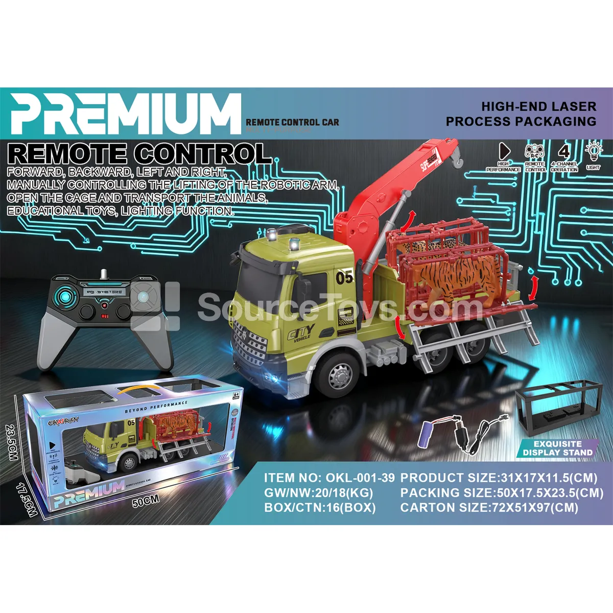 1:14 RC Forest Truck Laser Silver Card Box 1:14 RC Forest Truck Laser Silver Card Box