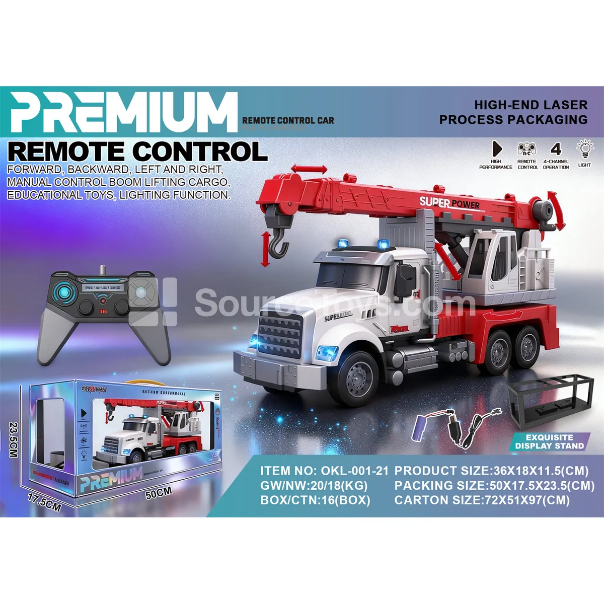 1:14 Remote Control City Fire Truck (OKL-001-21) 1:14 Remote Control City Fire Truck (OKL-001-21)