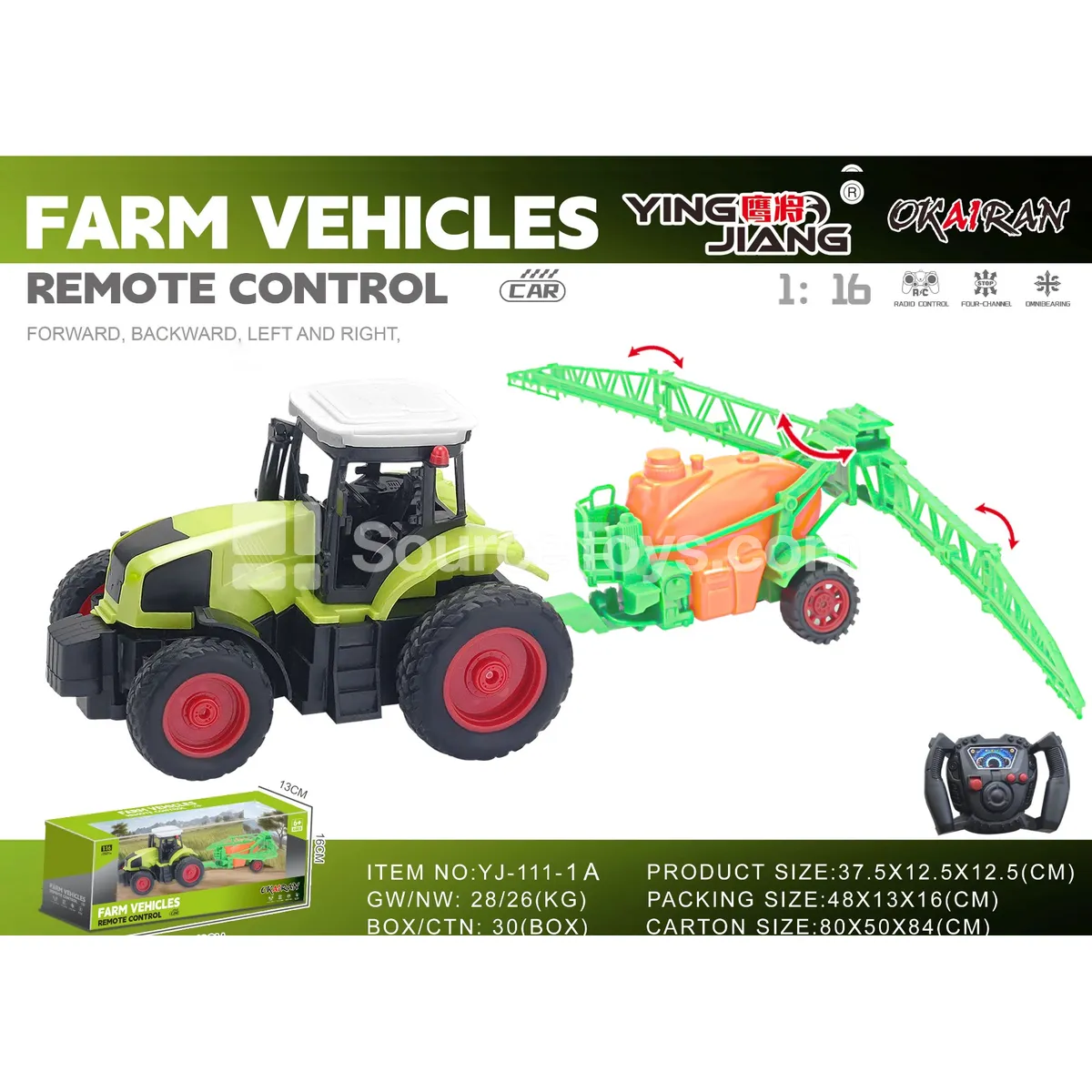 1:16 27MHz 4-Channel Farm Vehicle (Battery Not Included) 1:16 27MHz 4-Channel Farm Vehicle (Battery Not Included)