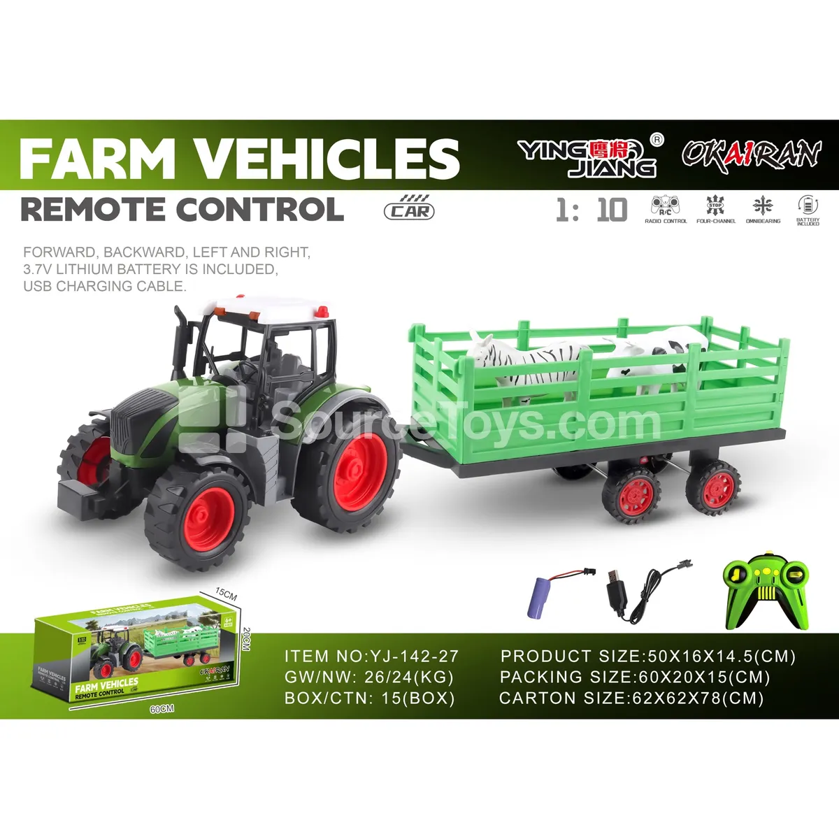 1:10 27MHz 4-Channel Farm Truck (Battery Included) 1:10 27MHz 4-Channel Farm Truck (Battery Included)