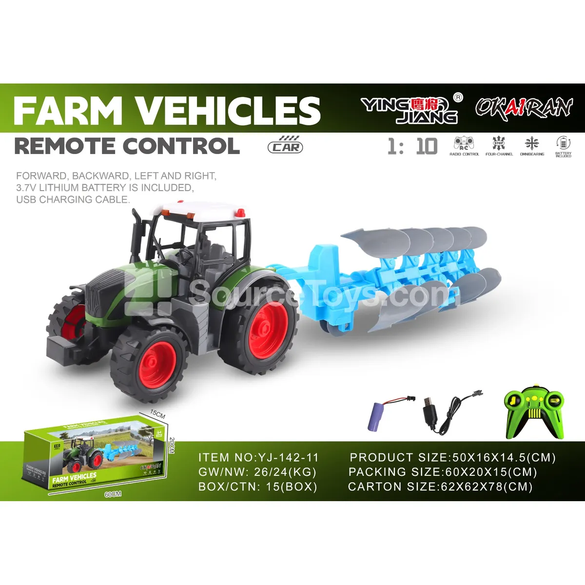 1:10 27MHz 4-Channel Farm Truck (Battery Included) 1:10 27MHz 4-Channel Farm Truck (Battery Included)