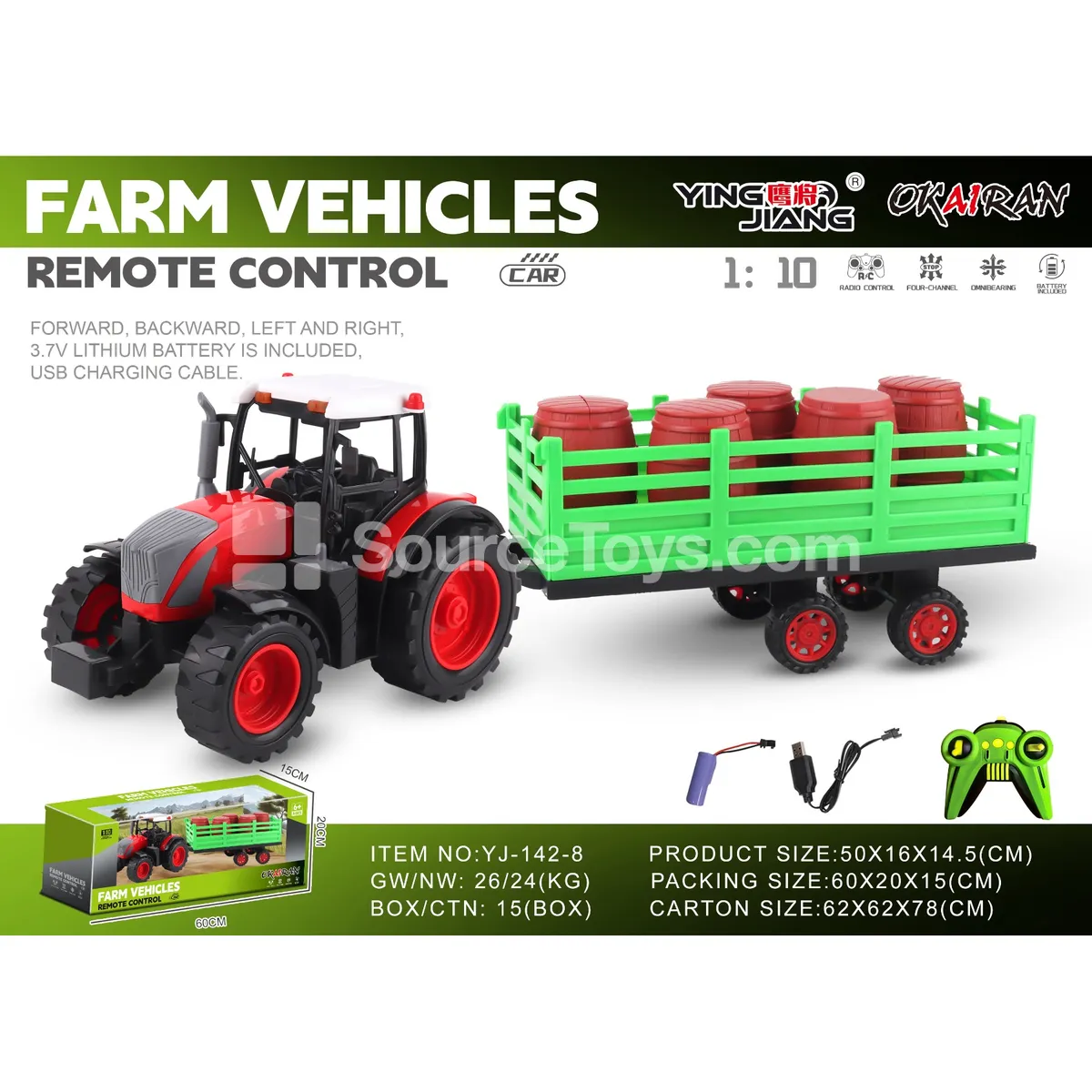 1:10 27MHz 4-Channel Farm Truck (Battery Included)