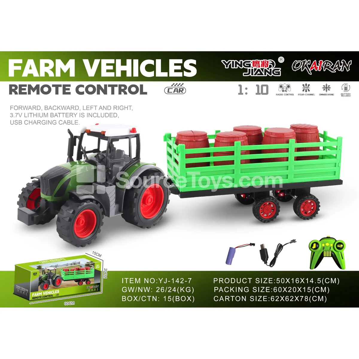 1:10 27MHz 4-Channel Farm Truck (Battery Included)
