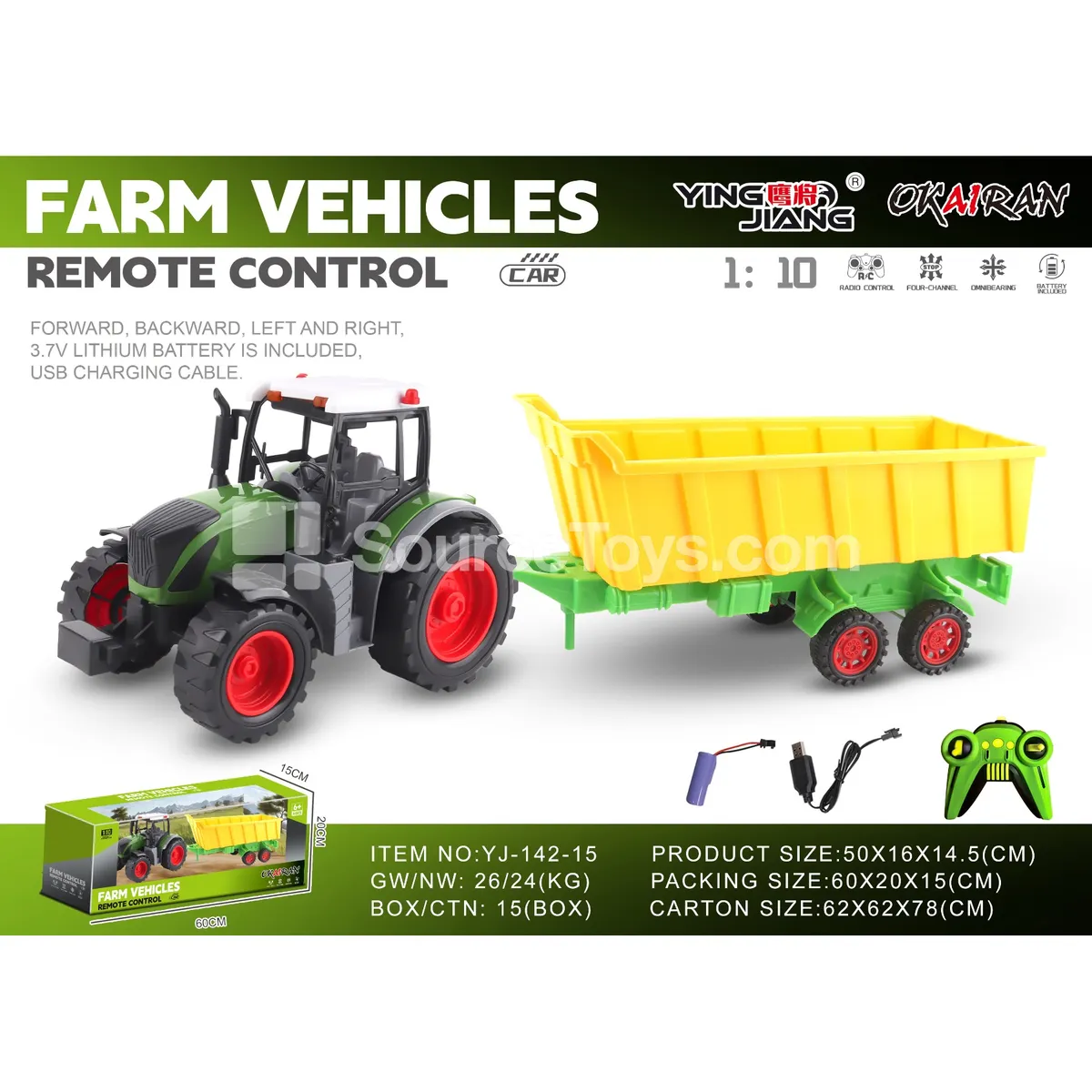 1:10 27MHz 4-Channel Farm Truck (Battery Included)