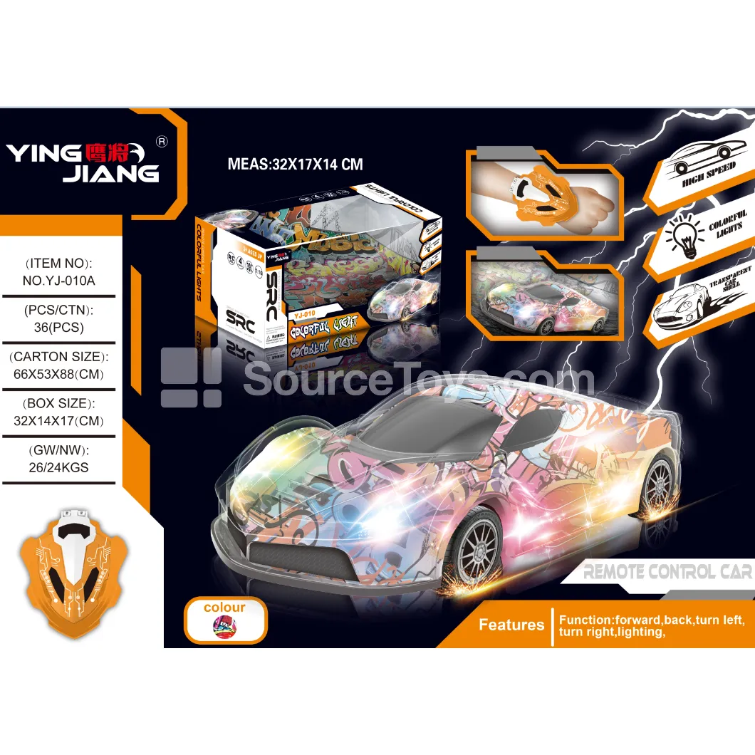 1:16 2-in-1 Gesture & Gravity Sensing Racing Car with LED Lights 27MHz Window Box (Battery Not Included) 1:16 2-in-1 Gesture & Gravity Sensing Racing Car with LED Lights 27MHz Window Box (Battery Not Included)
