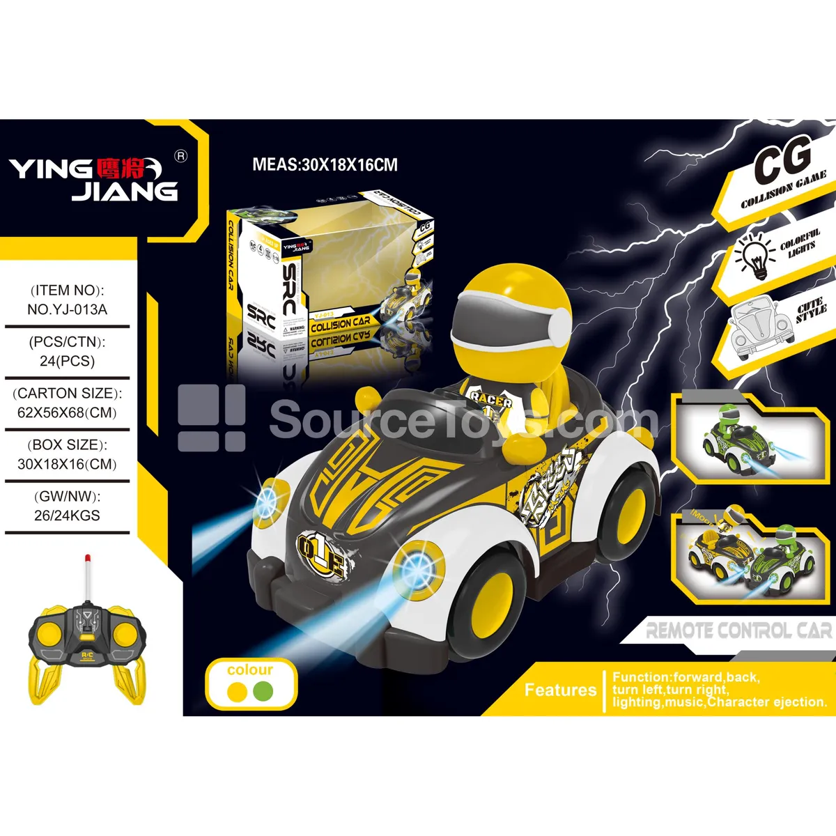 1:18 RC Bumper Car 27MHz Battery Not Included Window Box 1:18 RC Bumper Car 27MHz Battery Not Included Window Box