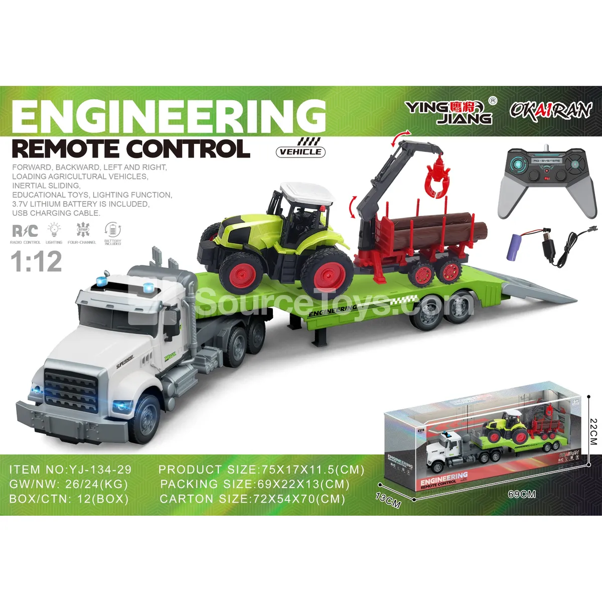 1:12 4-Channel RC Truck with Trailer 1:12 4-Channel RC Truck with Trailer