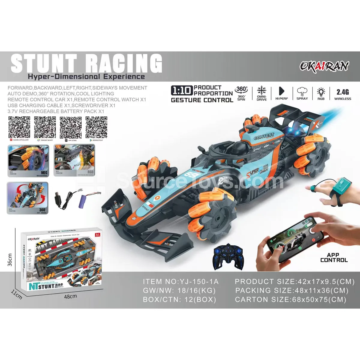 1:10 Spray F1 Side-Moving RC Racing Car 1:10 Spray F1 Side-Moving RC Racing Car