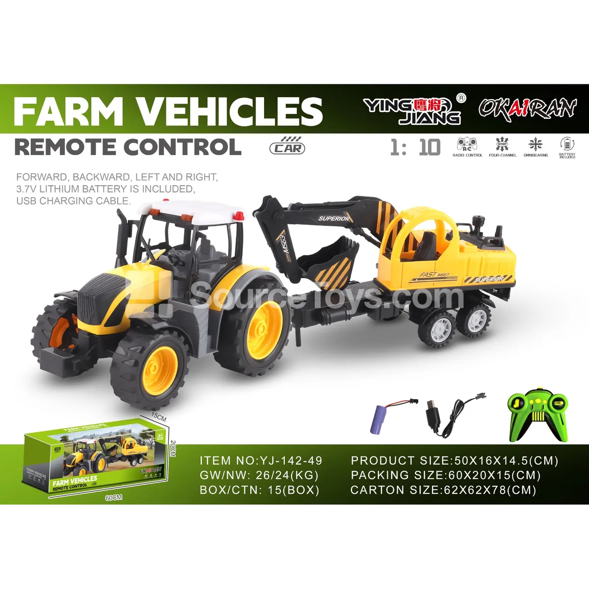 1:10 27MHz 4-Channel Farm Truck RC 1:10 27MHz 4-Channel Farm Truck RC