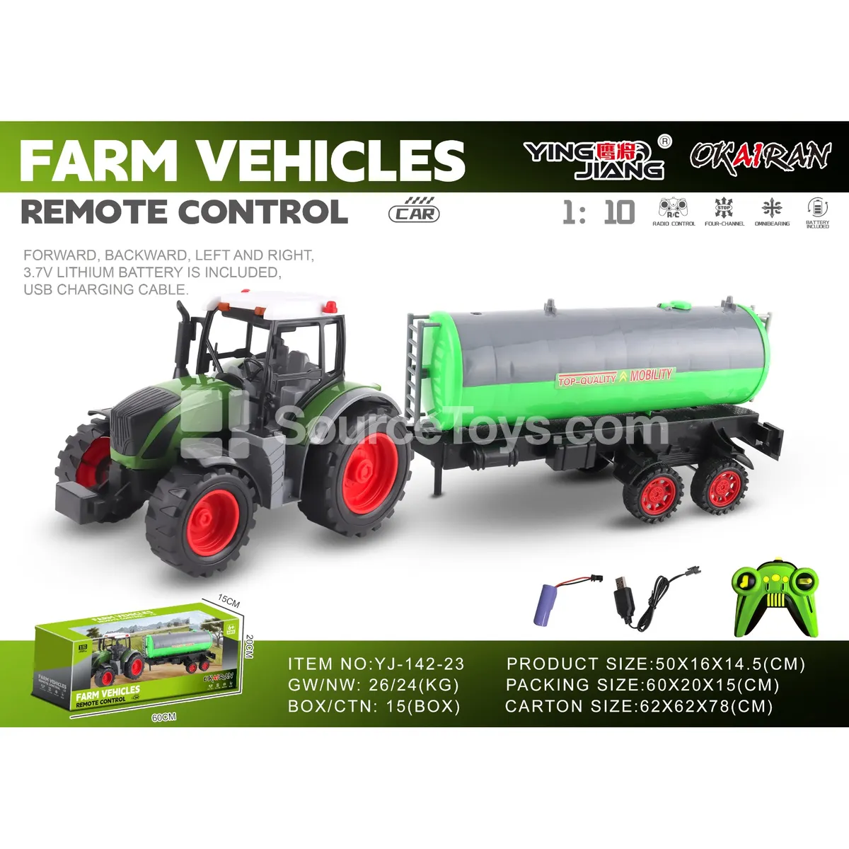 1:10 27MHz 4-Channel Farm Truck (Battery Included)