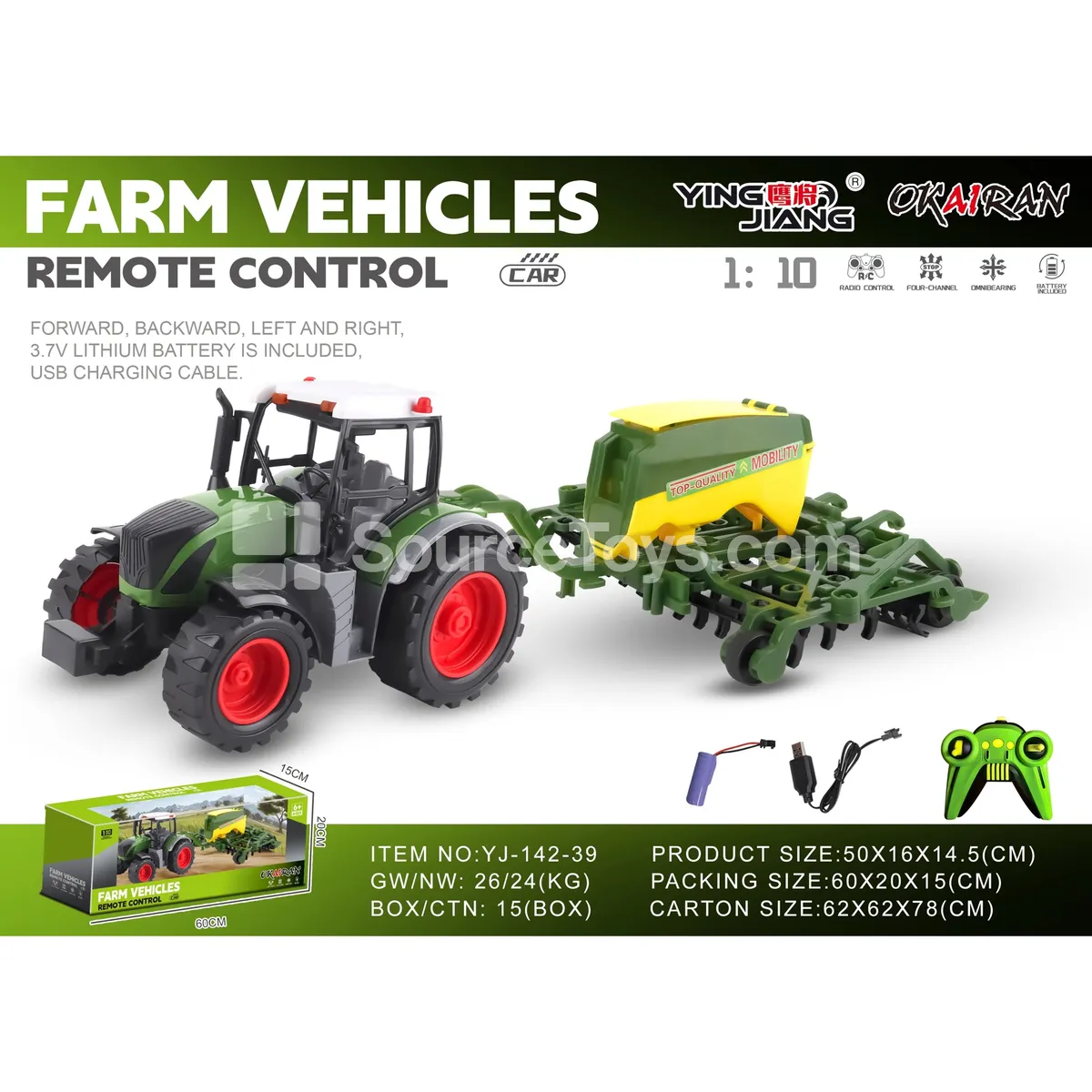 1:10 27MHz 4-Channel Farm Truck (Battery Included)