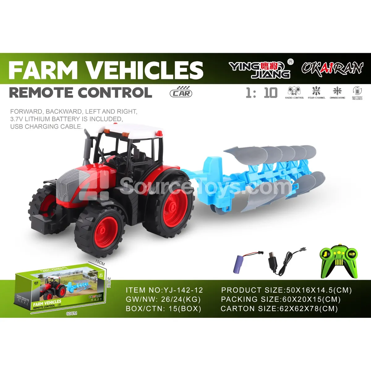 1:10 27MHz 4-Channel Farm Truck (Battery Included)