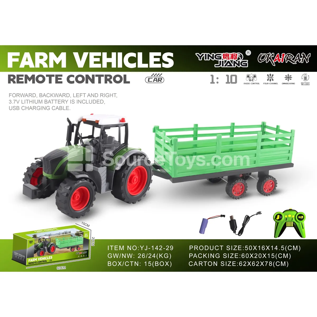 1:10 27MHz 4-Channel Farm Truck (Battery Included)