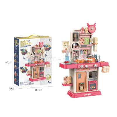 75cm Steam & Bake Educational Kitchen Playset 46pcs 75cm Steam & Bake Educational Kitchen Playset 46pcs