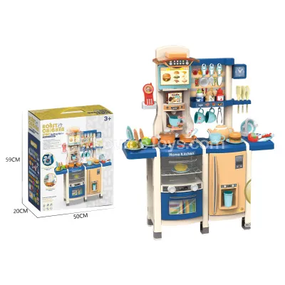 100CM Pretend-Play Kitchen with Steamer & Oven, 66PCS 100CM Pretend-Play Kitchen with Steamer & Oven, 66PCS