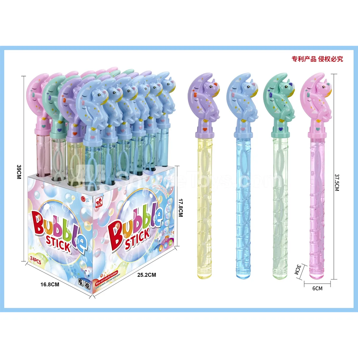 Moon Unicorn Bubble Wand Moon Unicorn Bubble Wand