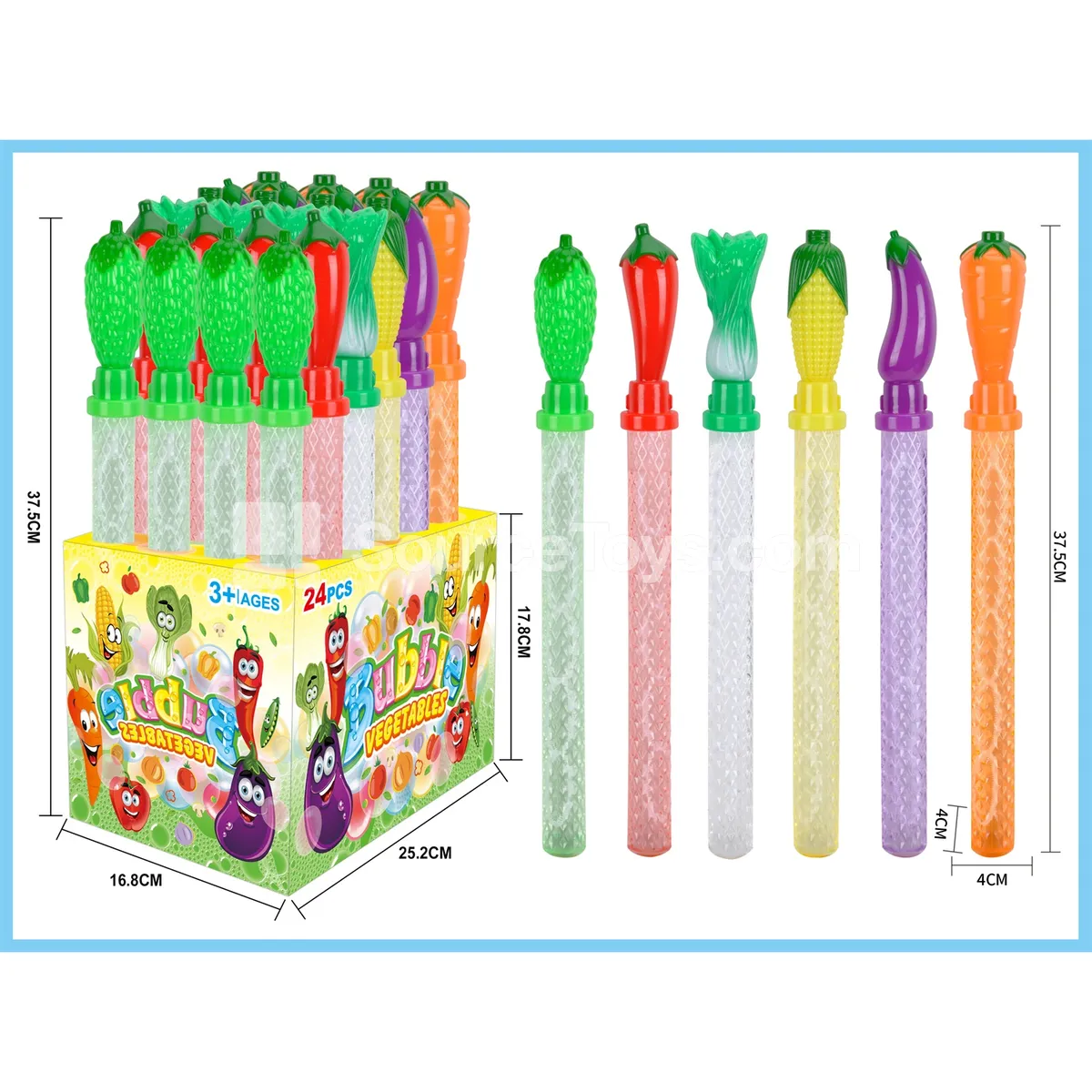 Vegetable Bubble Stick (6 Styles) Vegetable Bubble Stick (6 Styles)