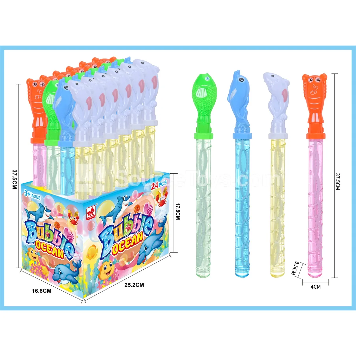 4 Styles Ocean Bubble Sticks 4 Styles Ocean Bubble Sticks