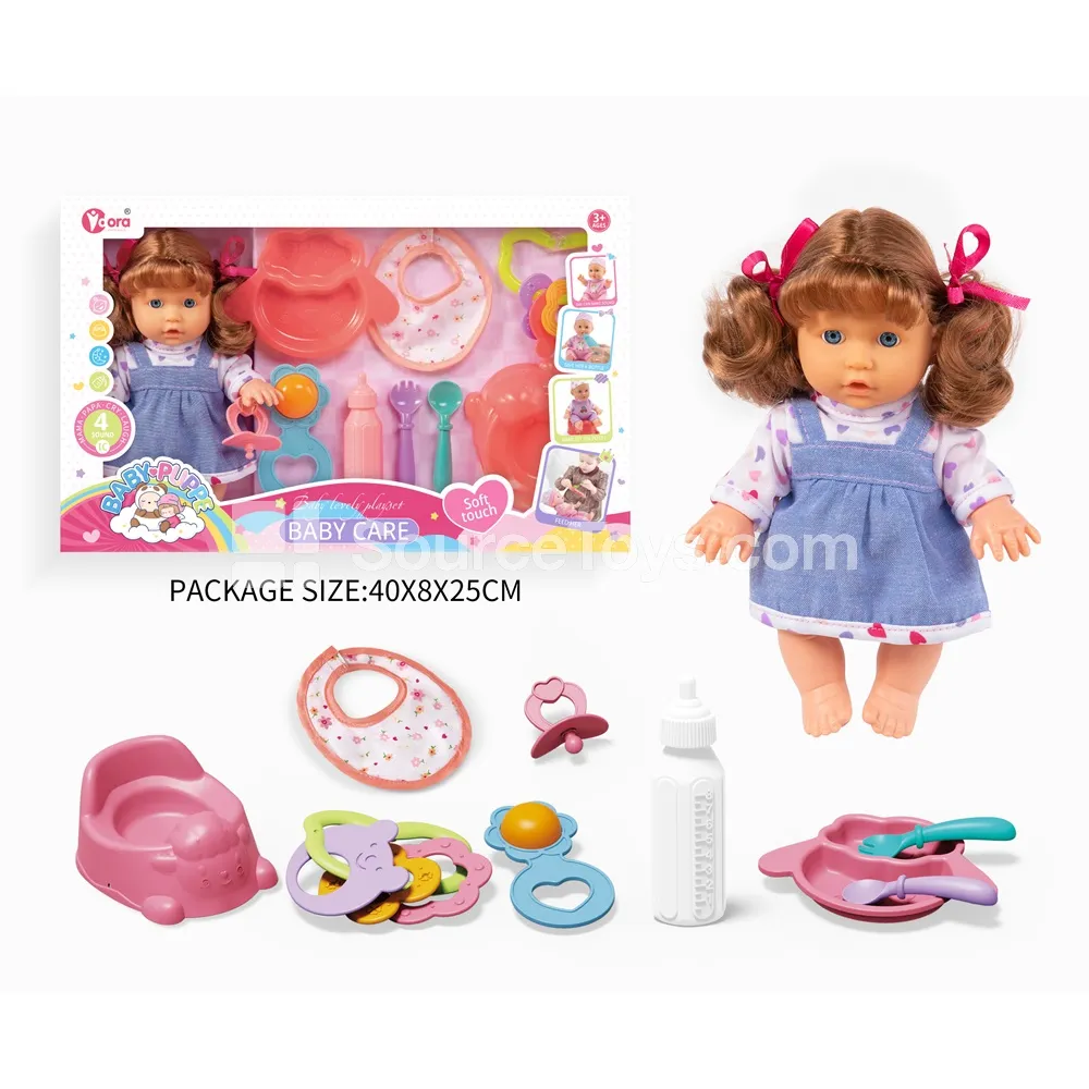 9-Inch Fashion Doll with Pretend-Play Baby Set
