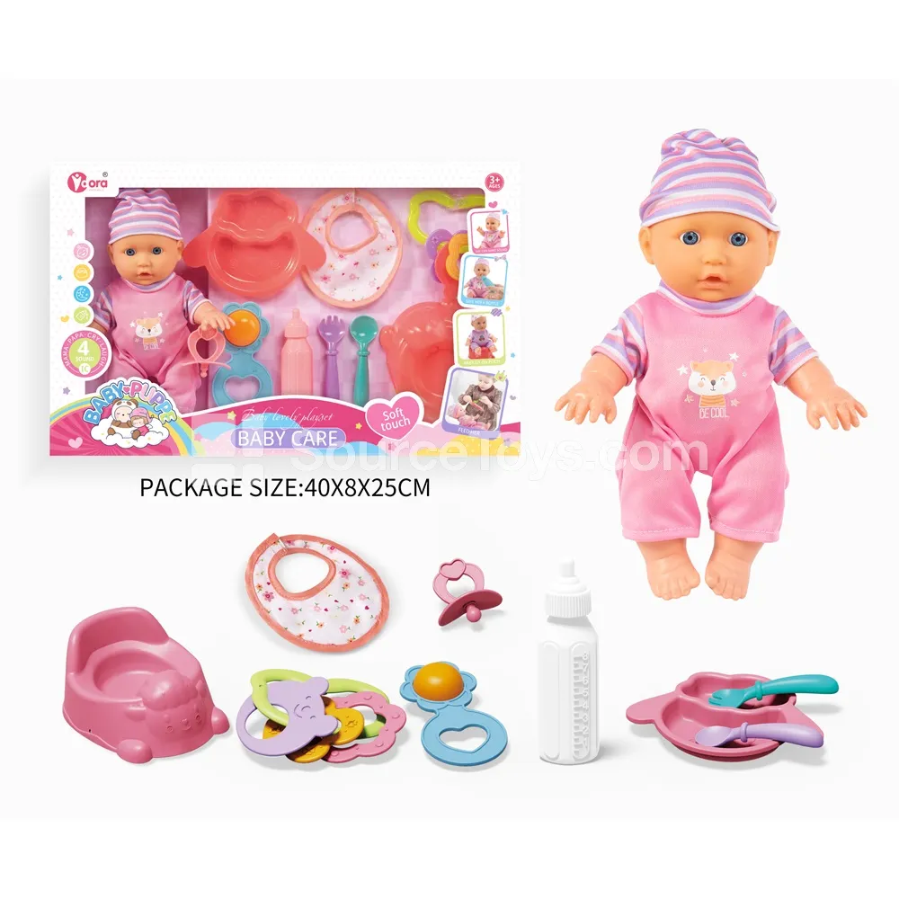 9-inch Doll Set (Pretend-Play Baby Doll Educational Toy)