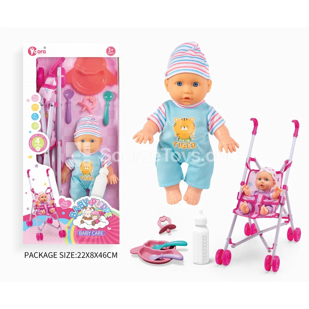 9-inch Doll with Pushcart (Pretend-Play Doll) 9-inch Doll with Pushcart (Pretend-Play Doll)