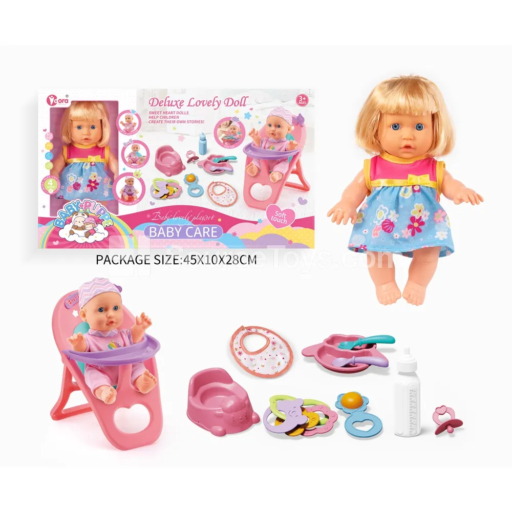 9-inch Doll Dining Chair Set for Girls