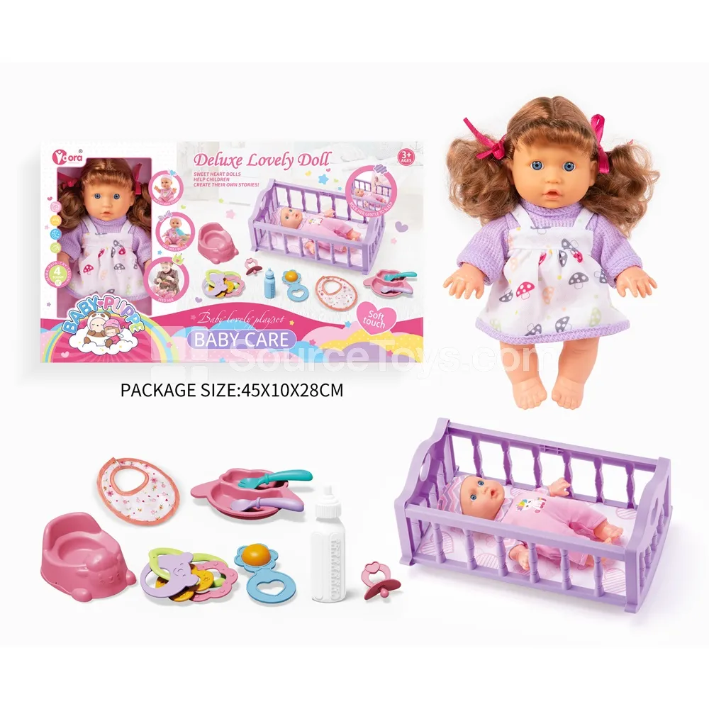 9-inch Fashion Doll Crib Playset 9-inch Fashion Doll Crib Playset