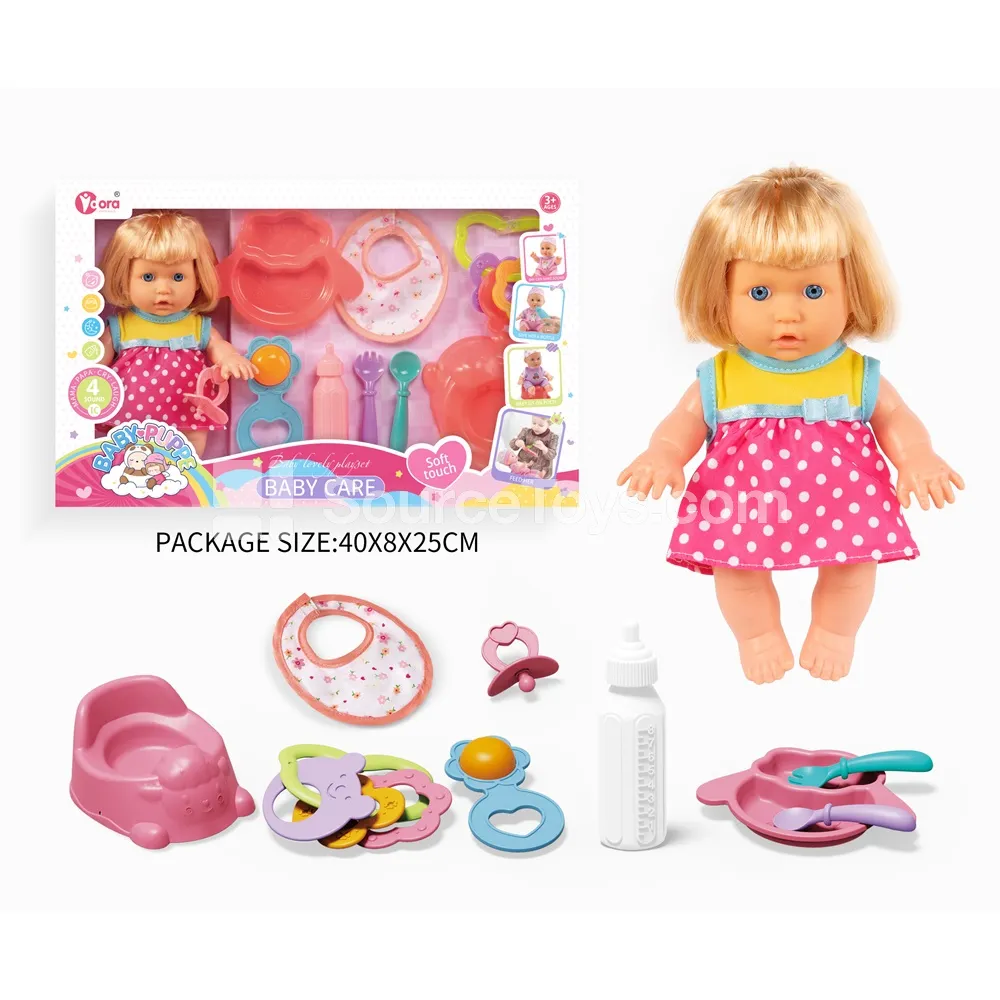 9-Inch Fashion Doll Set with Baby Doll