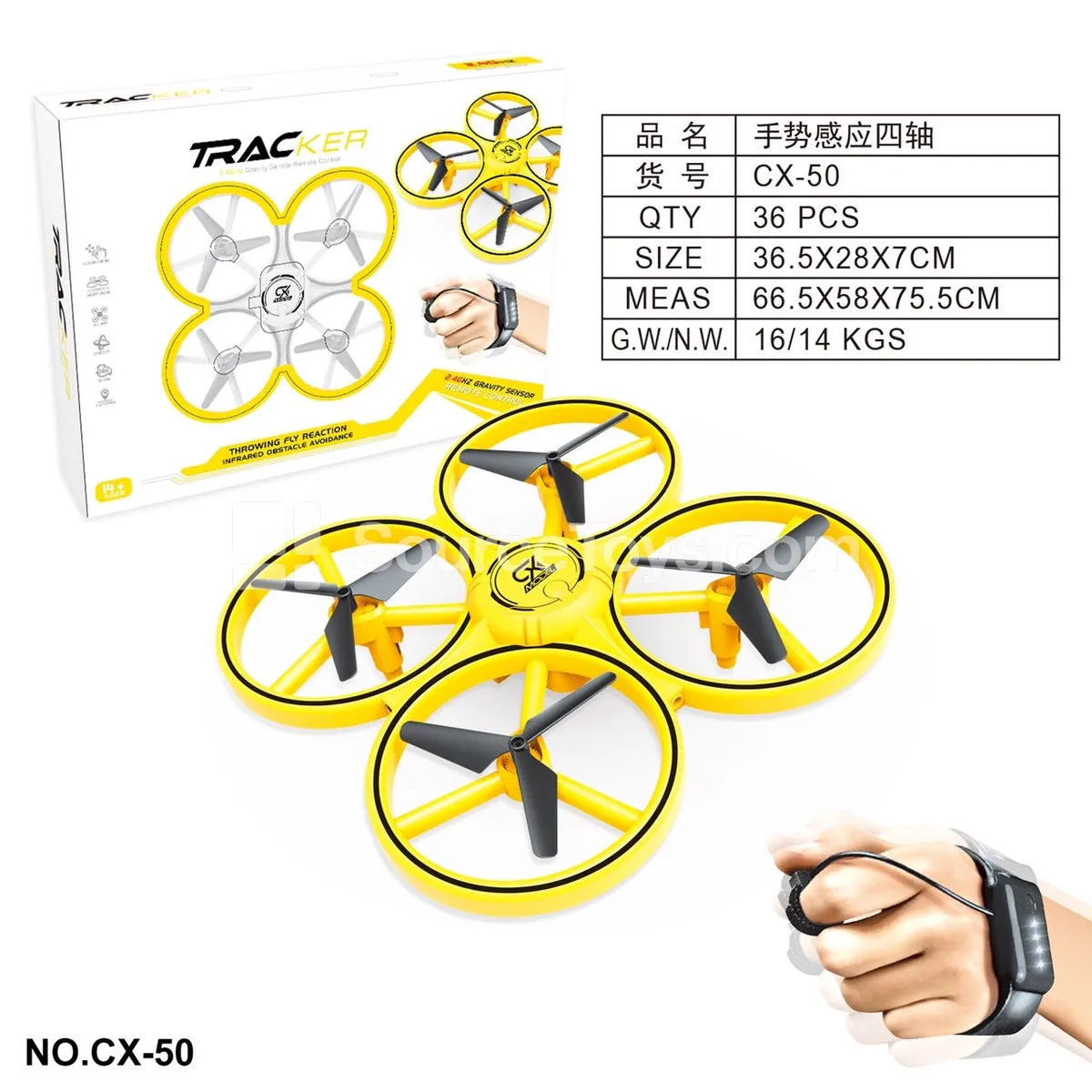 Remote Control Quadcopter Drone with Watch Controller
