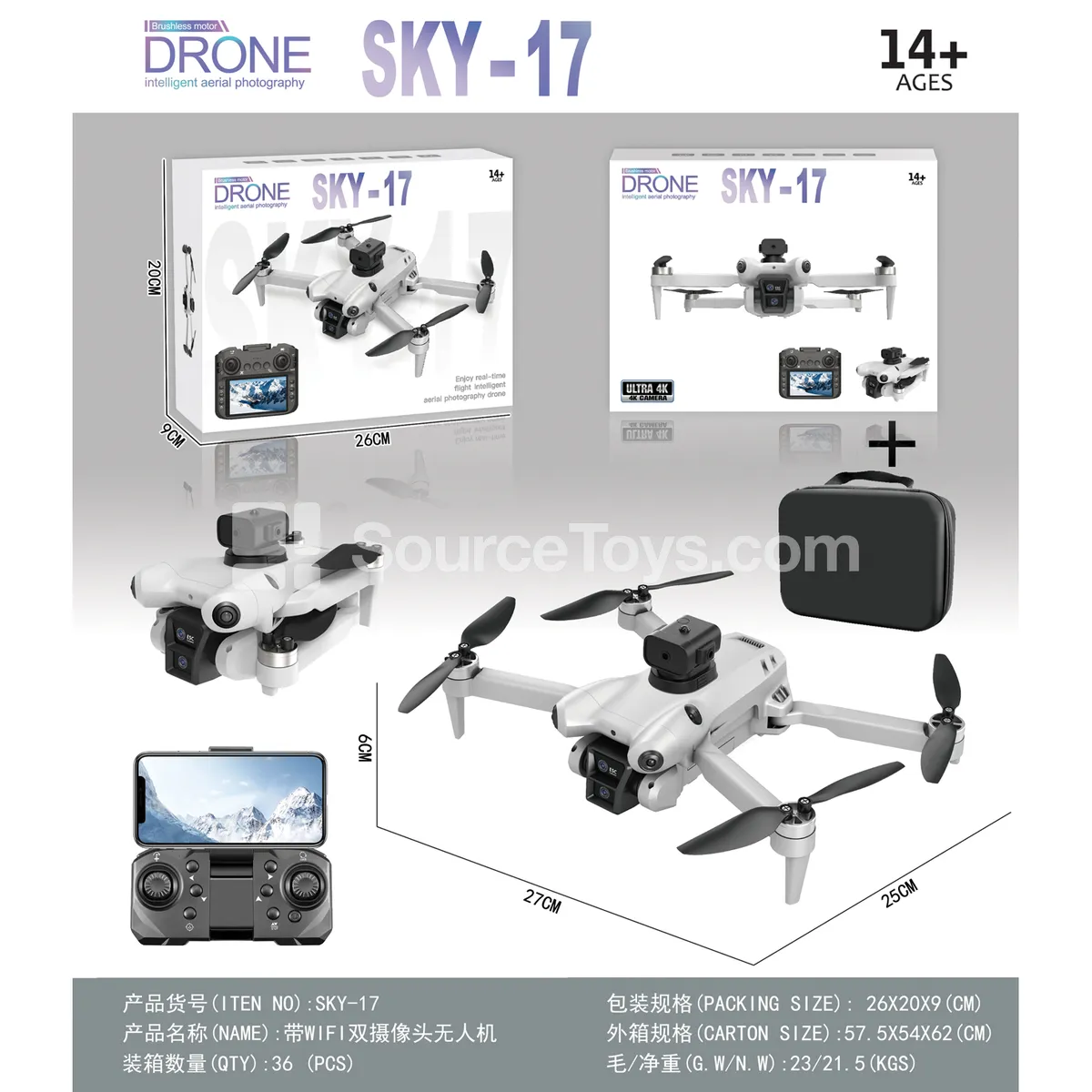 WiFi Dual-Camera Drone
