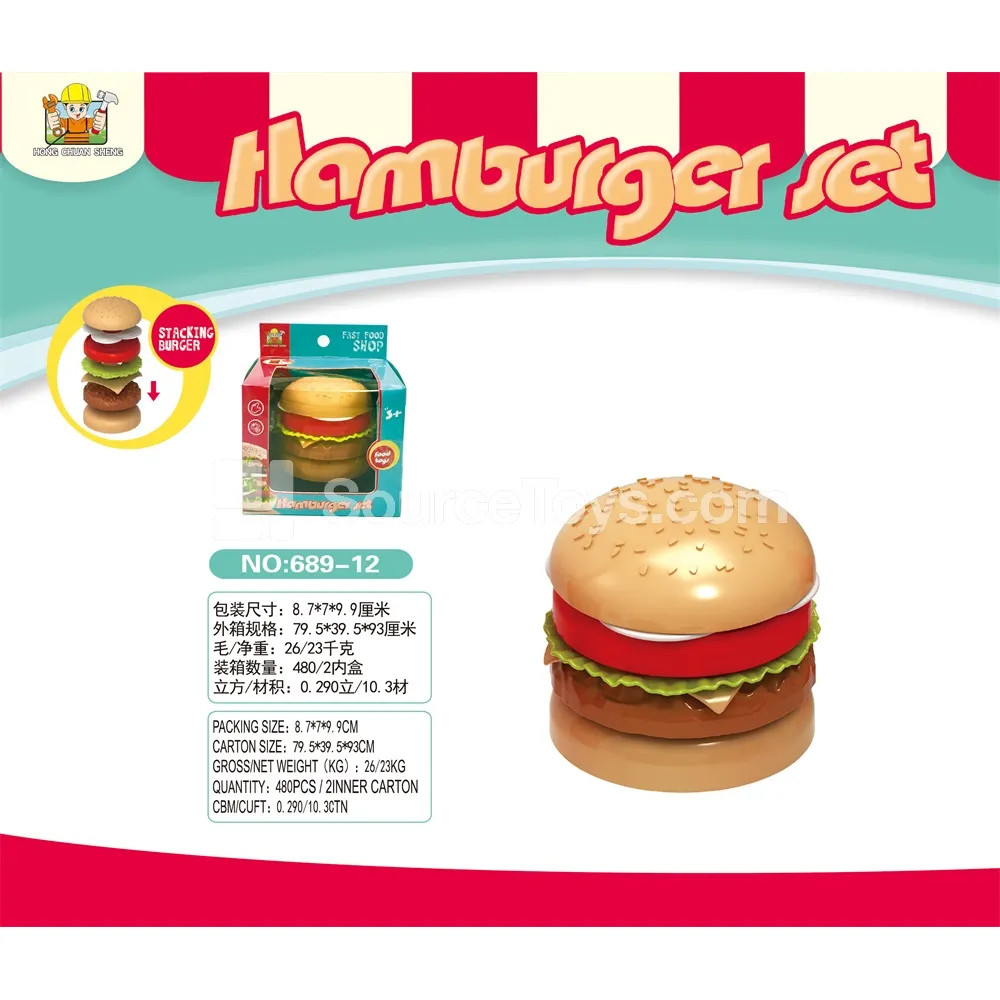 Pretend-Play Burger Window Box Set Pretend-Play Burger Window Box Set